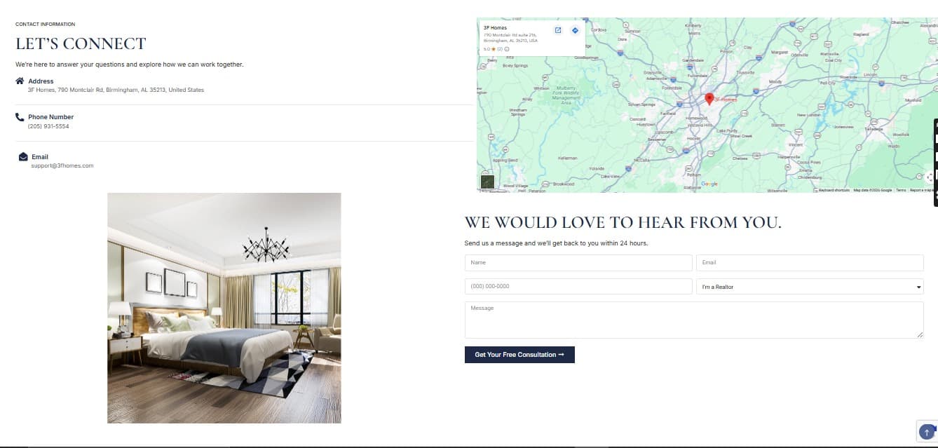 3FF Homes - Mobile Responsive Design